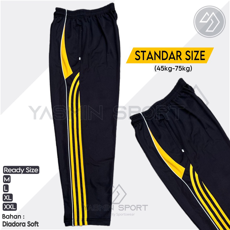 Celana Olahraga Uniseks / Celana Trening Wanita Pria / Celana Panjang Sport  (HITAM SERIES)