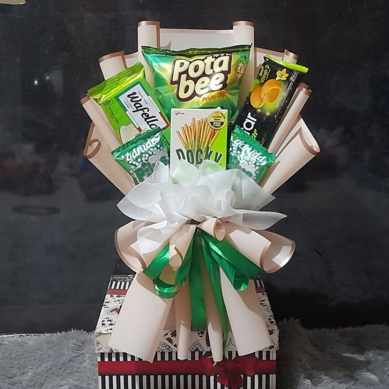 

Buket snack serba hijau