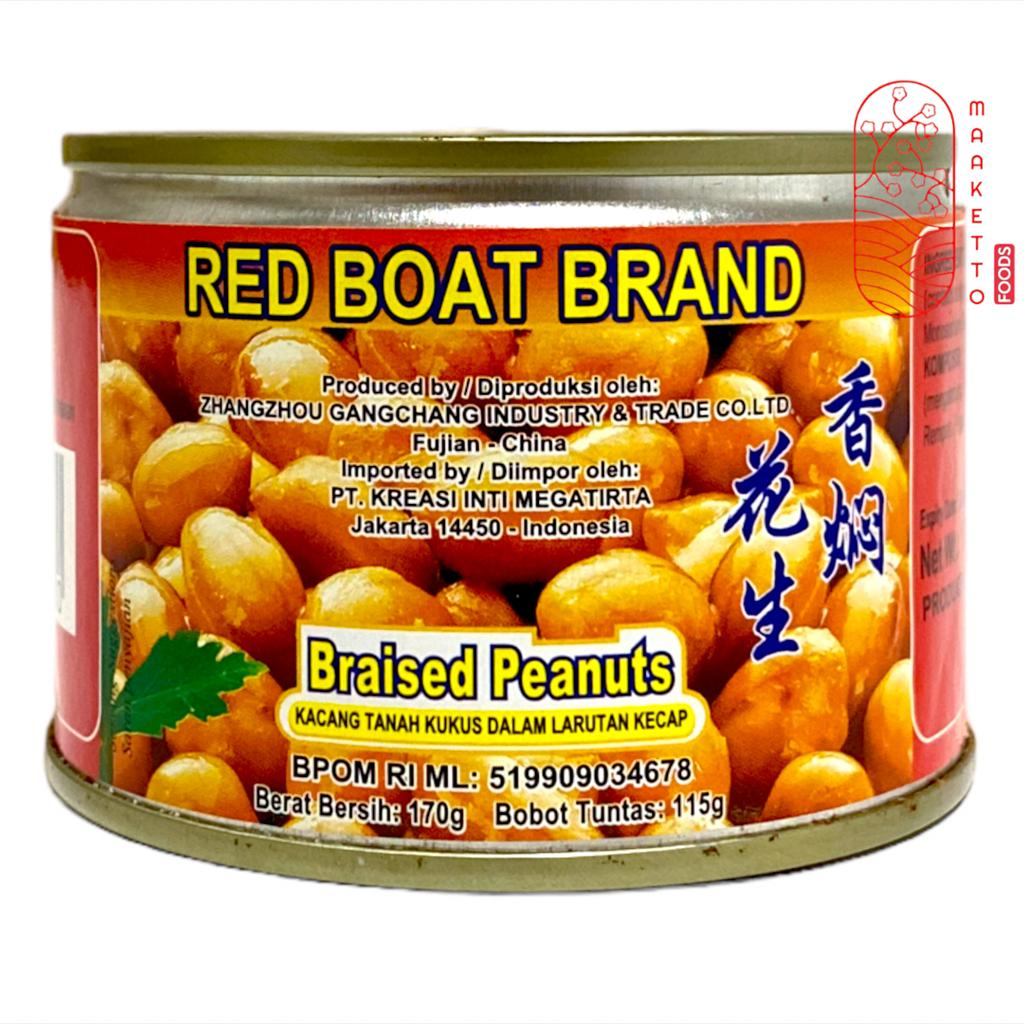 

Red Boat Braised Peanut / Kacang Tanah Kaleng Red Boat Brand 170gr