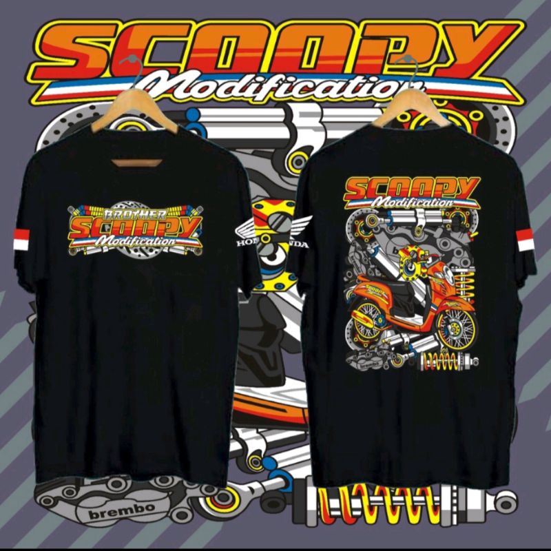 Kaos Scoopy Modifikasi