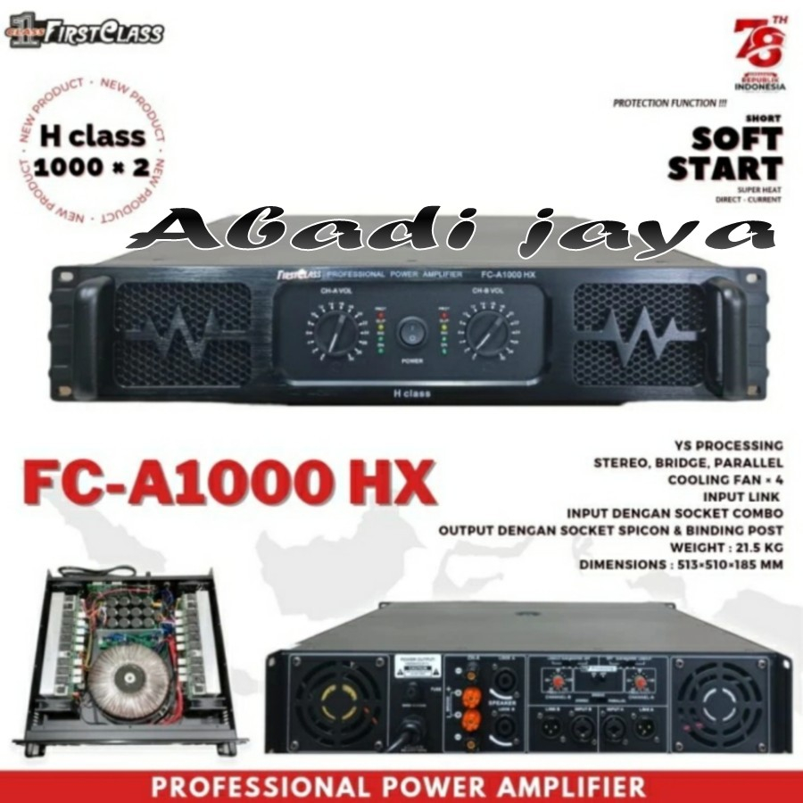 power amplifier firstclass fca 1000 hx fc a 1000 hx fca 1000hx class h