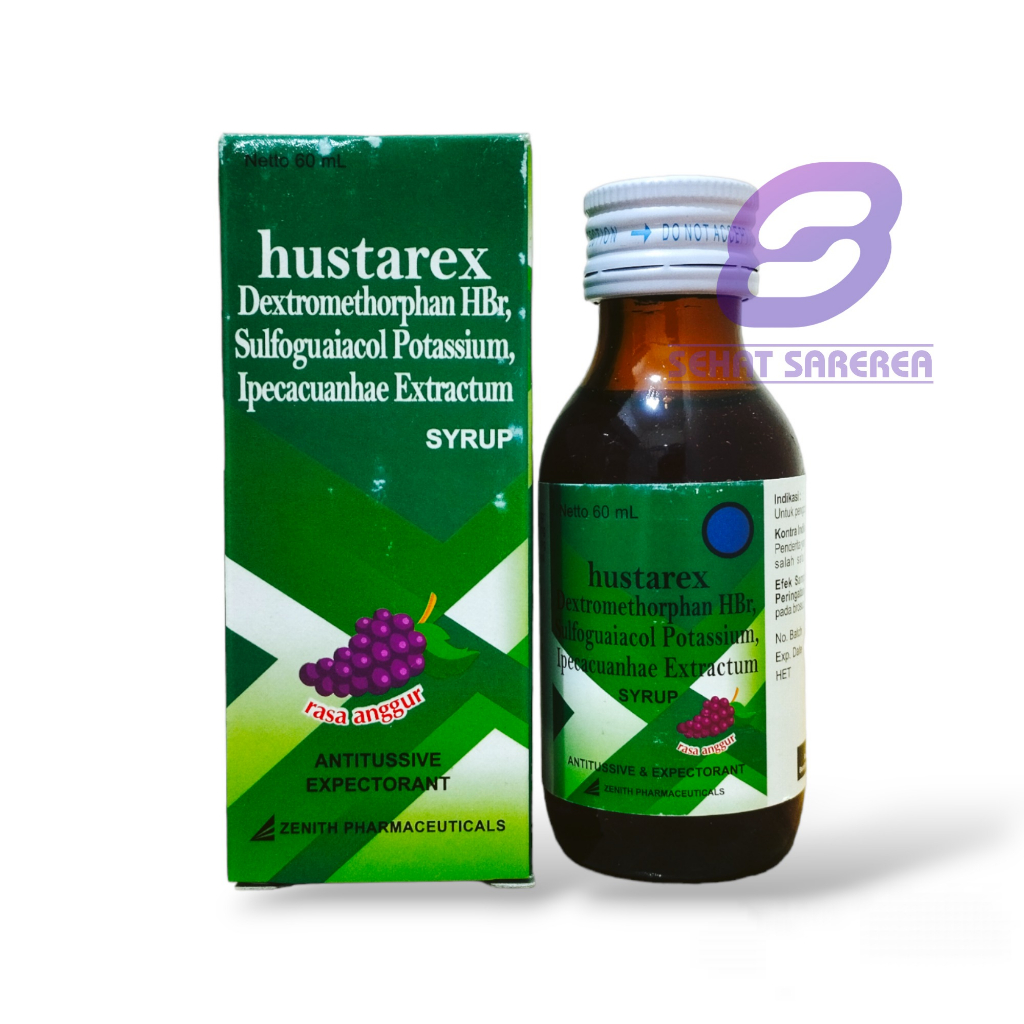 Hustarex Sirup 60 ml Rasa Anggur