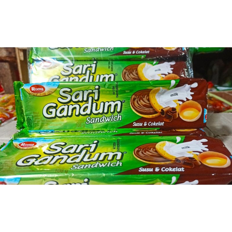 

Sari gandum / sandwich/biskuit gandum / 1 pak isi 6