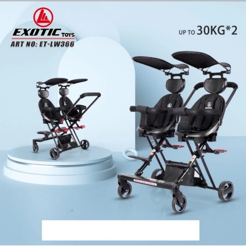 Magic Stroller Twins Exotic ET LW 366 Kembar Kursi Double LW366