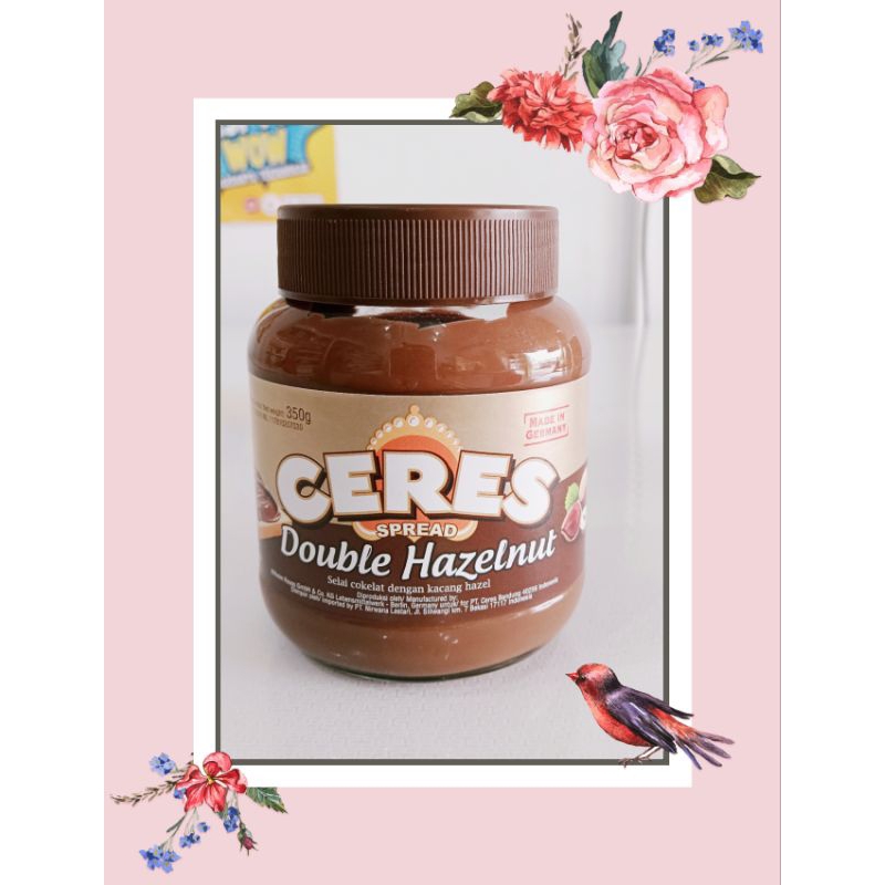 

Ceres spread double hazelnut 350g cokelat