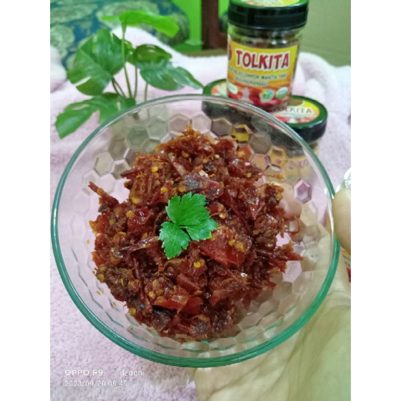 

TOLKITA/Tolenjeng/sambel kering/uce Uyah Cengek Khas Sunda,Netto 50 gram