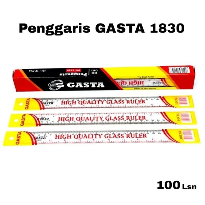 

PENGGARIS GASTA 30CM PLASTIK TEBAL