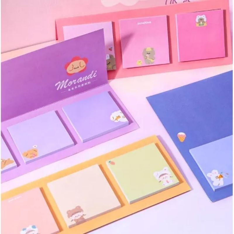 

KSTUFF121 STICKY NOTES 3PCS LUCU AESTHETIC