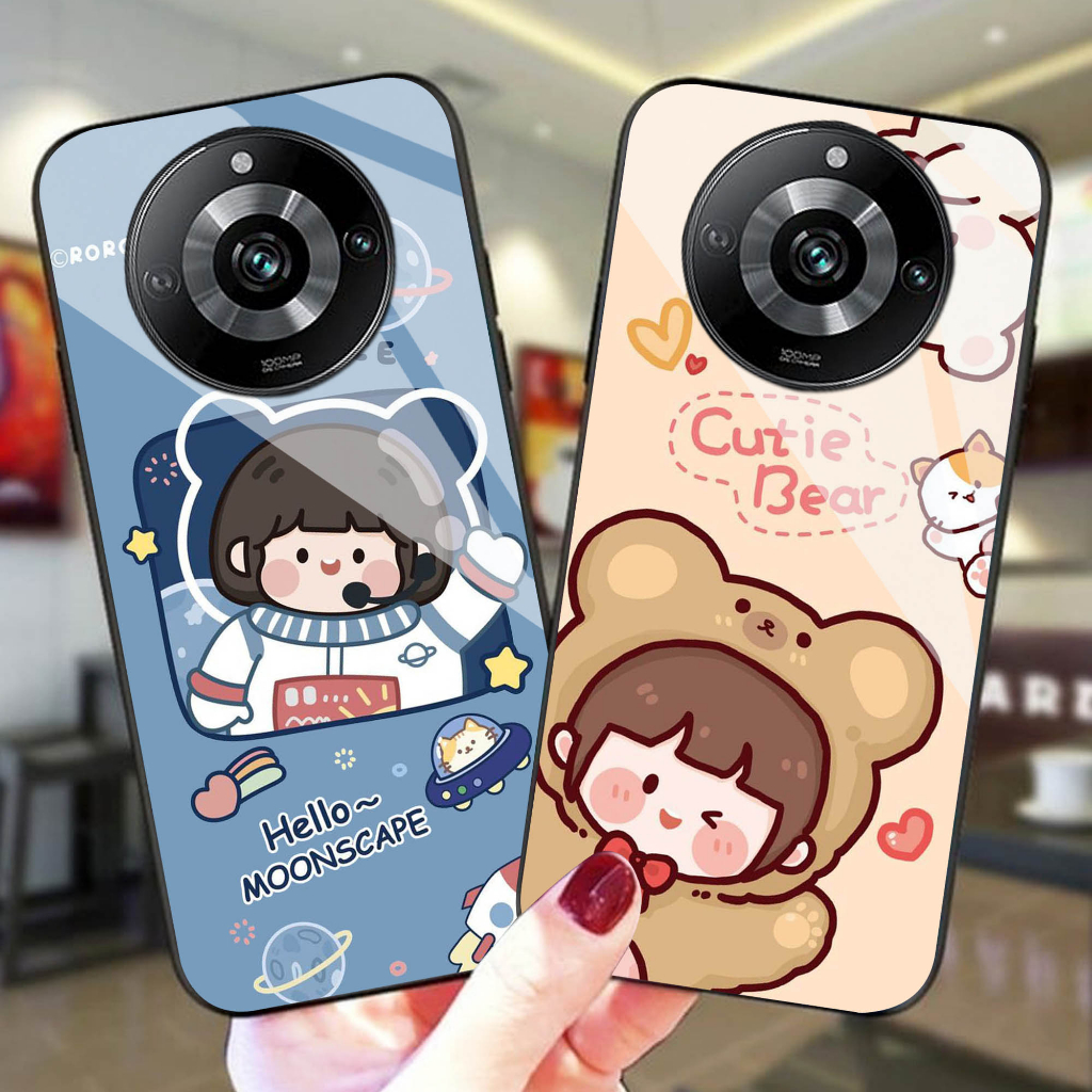 (U 083) Softcase Kaca Realme 11 Pro Plus 5G Realme 11 5G  - Casing Hp Realme 11 Pro Plus 5G - Softca