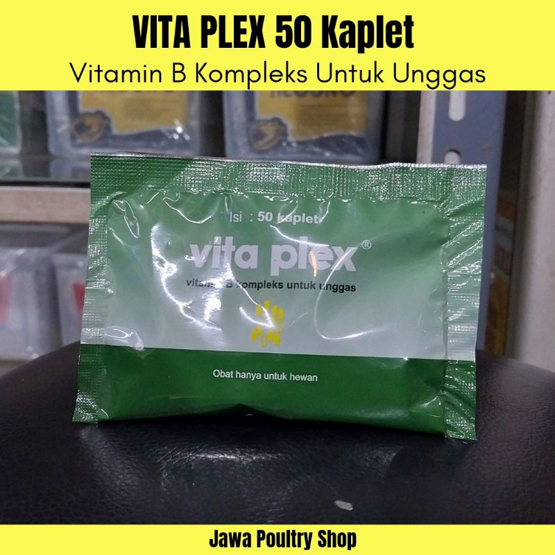 VITA PLEX ISI 50 KAPLET - Vitamin B Kompleks Untuk Unggas