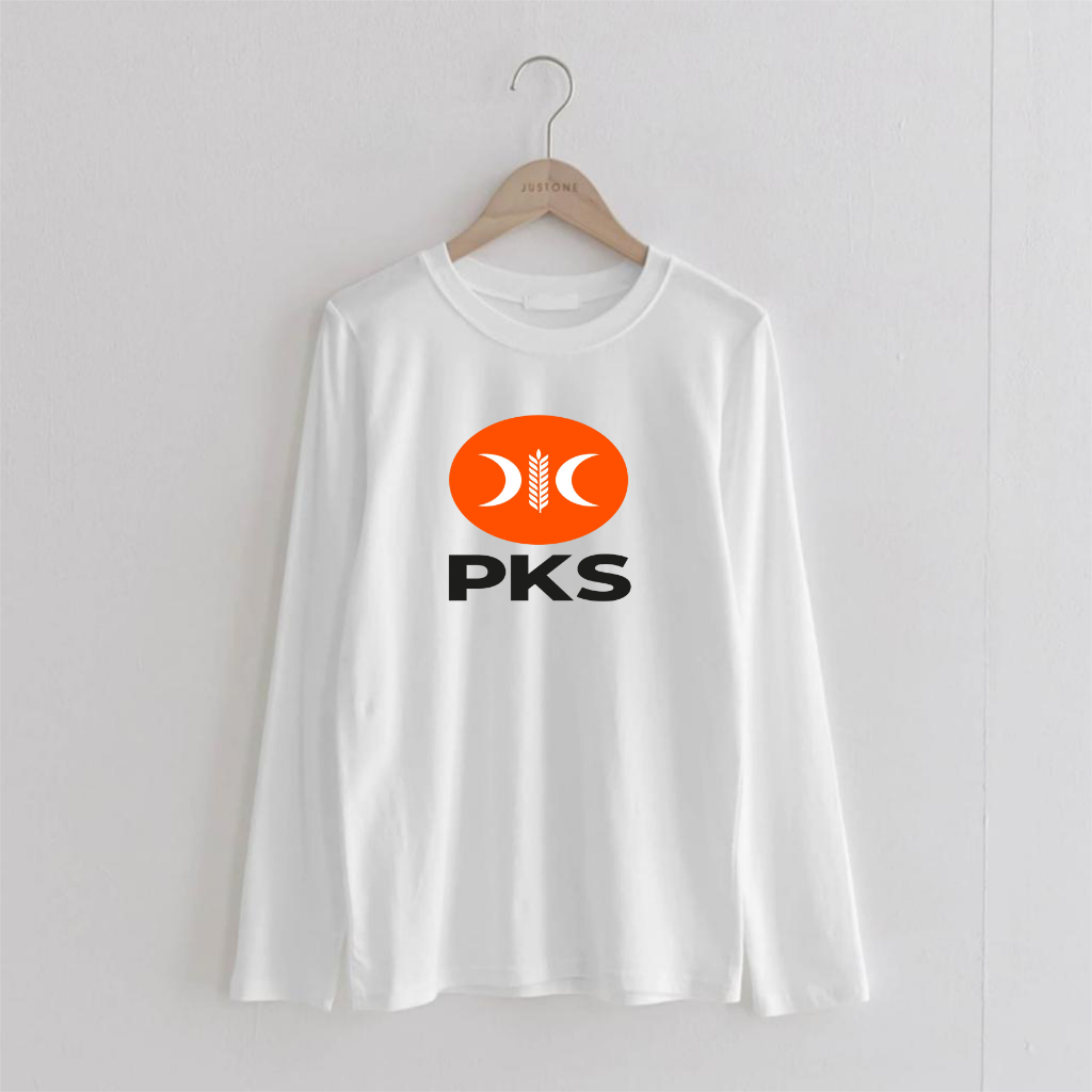 kaos PARTAI PKS katun combed panjang 17 agustus indonesia pria wanita