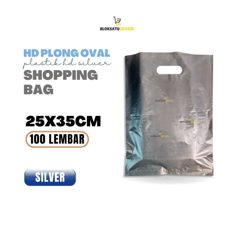 Termurah HD Silver Plong 25x35 cm isi 100 lembar Plastik Packing Baju Bayi Plastik Packing Masker Gr