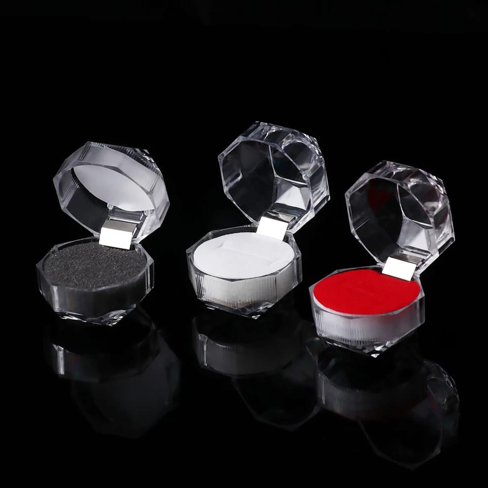 KOTAK CINCIN CRYSTAL TEMPAT CINCIN ANTING PERHIASAN BOX CINCIN AKRILIK / KOTAK CINCIN AKRILIK BOX CI