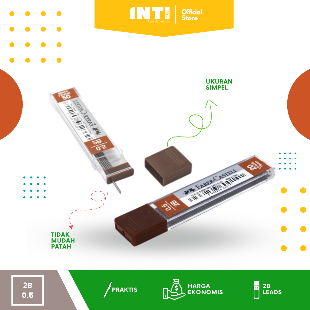 

Isi pensil mekanik/ pensil lead FABER CASTEL 2B-05
