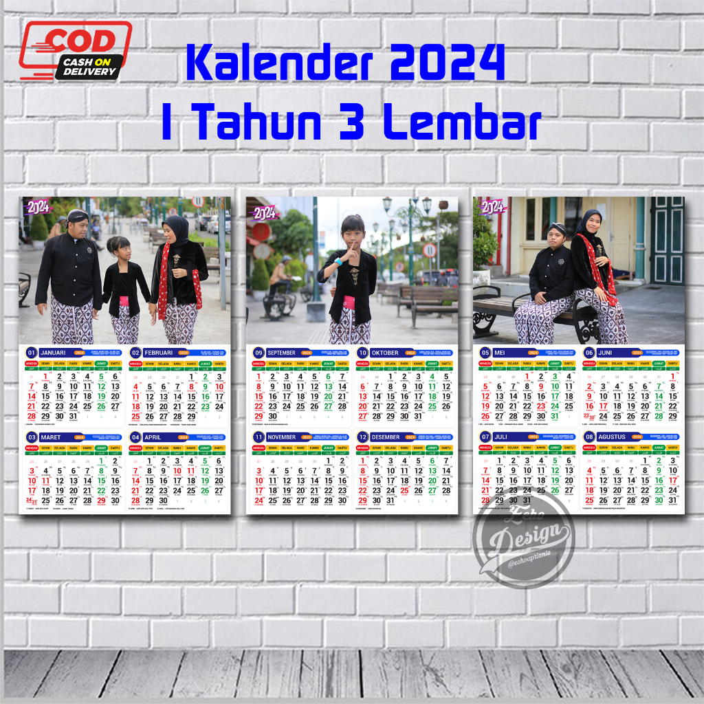 

kalender 2025 custom isi 3 lembar