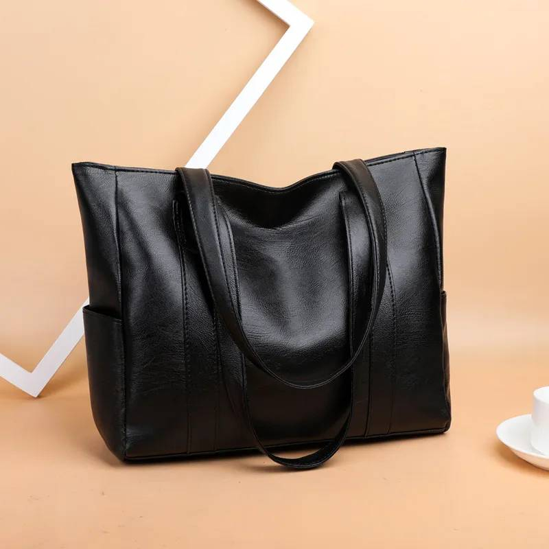 Tas Tote Bag Wanita Tas Wanita Korea Tas Tote Bag Wanita Kulit Kapasitas Besar Tas Bahu Wanita
