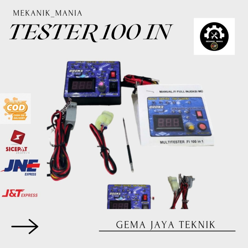 Tester injector Scanner Manual FI Multitester INJEKSI 100 FUNGSI