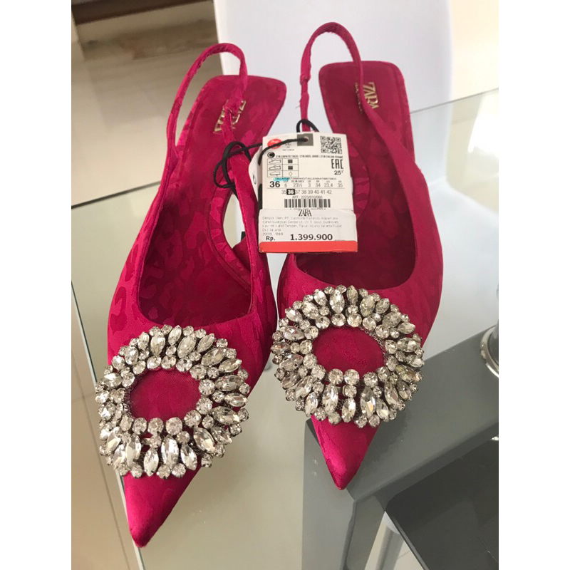Zara Embellished Heels Shoes