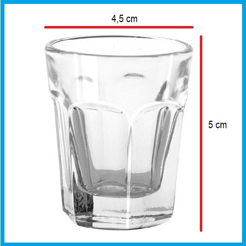 Libbey Crisa Gelas Sloki Shot Glass Bartender Boston Tequila Shooter 1,1 oz 32ml.