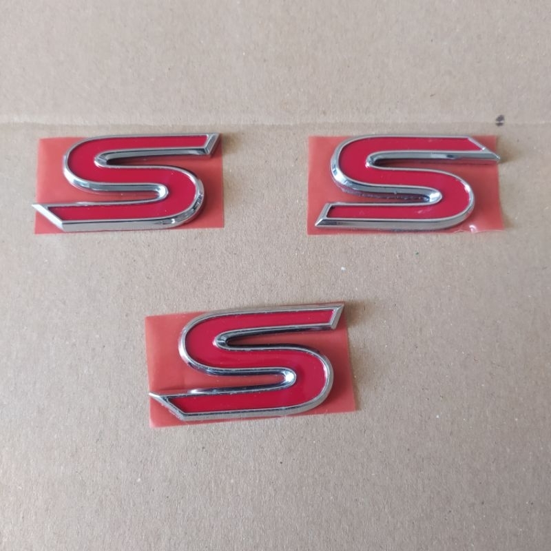 emblem tipe S Toyota Yaris 2019 original