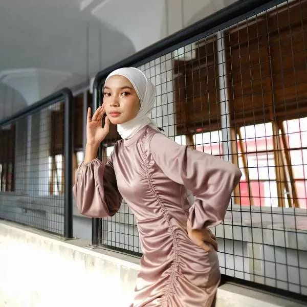 NEW!!! DRESS SATIN SILK FULL SERUT // DRESS ANDINI // PAKAIAN WANITA KEKINIAN // ATASAN WANITA TERBA