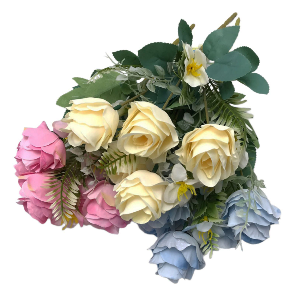 Bunga Mawar Artificial Panjang 30 cm, 5 tangkai/ Bunga Plastik/ Hiasan