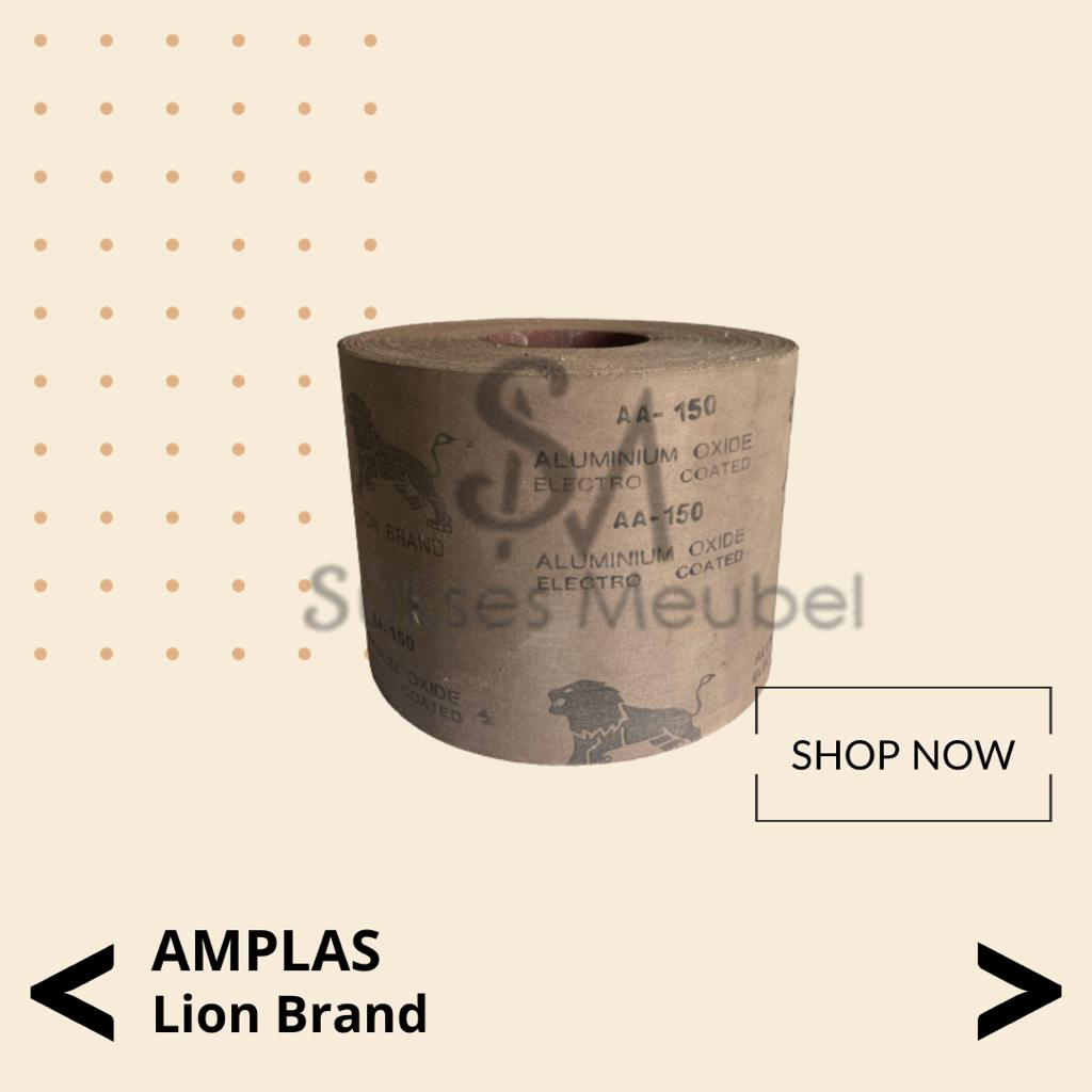 AMPLAS LION BRAND P150 / AMPLAS KAIN METERAN LION BRAND GRIT 150
