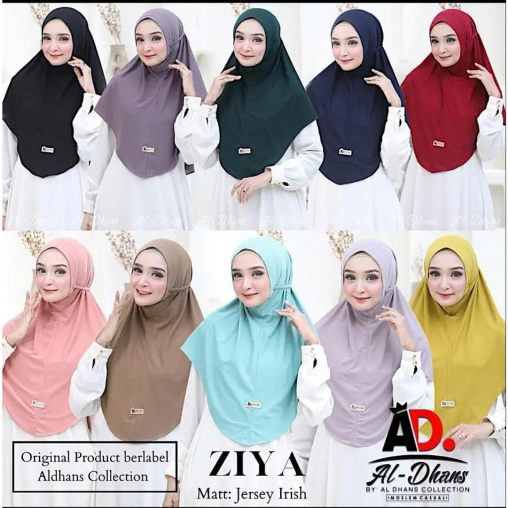 Siria Tali Bergo Ziya Hijab Instan Original Al-Dans