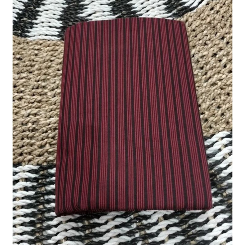 Kain Lurik Merah Peranakan Ningrat Maroon