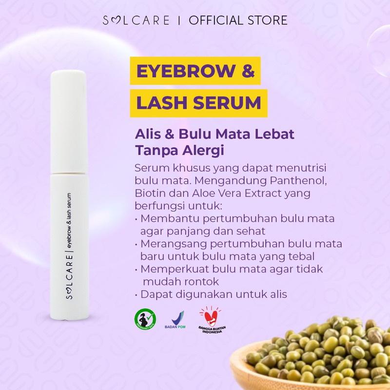 [PRELOVED ENDORSE] solcare eyebrow & lash serum - pemanjang alis dan bulu mata