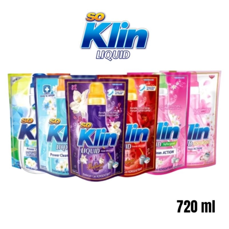SO KLIN LIQUID | Detergent Cair | Detergent Liquid Pouch 700ml