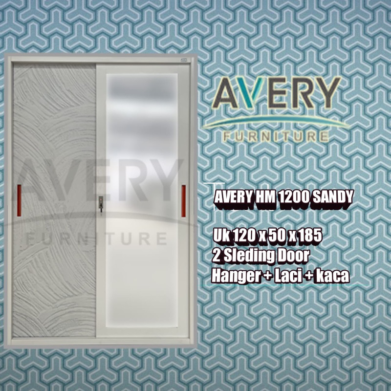 Lemari Pakaian 2 Pintu Sleding Avery