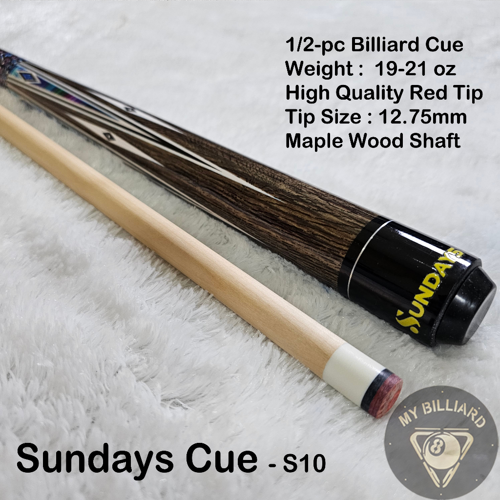 Stick Billiard Sundays Cue 12.75mm - Stik Biliar bilyar | S-10 |