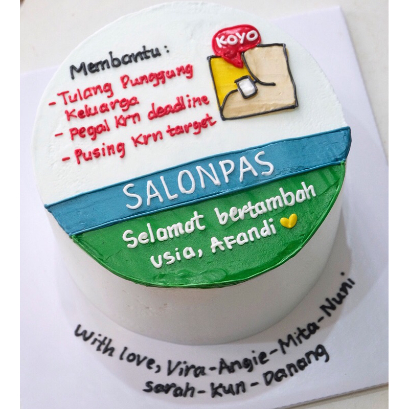 

RB22 Korean Birthday Cake Kue Ulang Tahun Tart