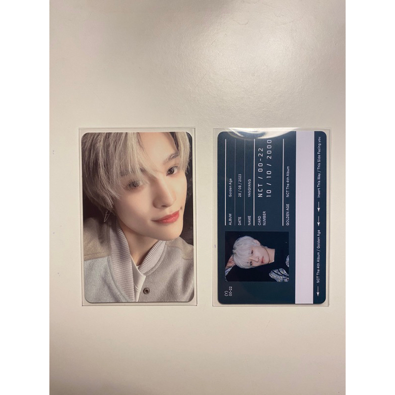 NCT WayV golden age ccomaz official photocard PC yangyang transportation card trading card