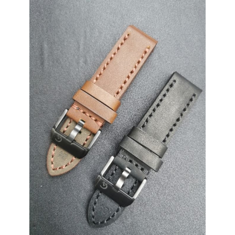strap Tali jam Kulit AC Alexandre christie buckle hitam
