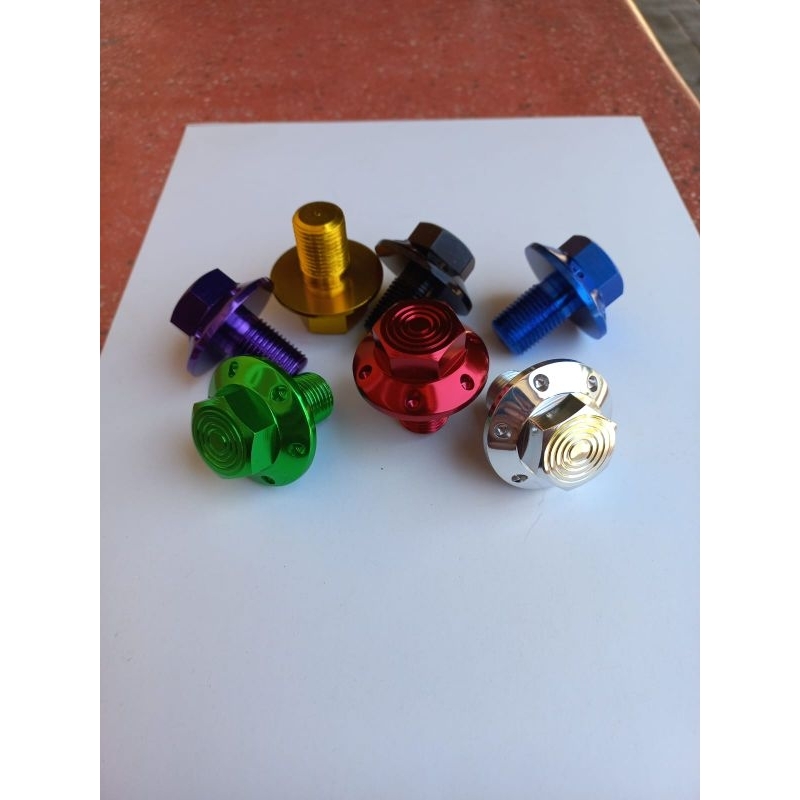 baut segitiga atas ninja R RR almunium CNC baut atas segitiga ninja R RR