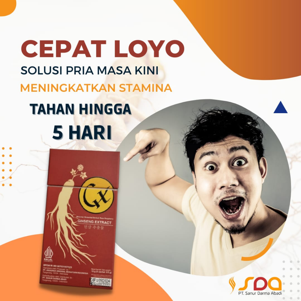GX / Minuman Serbuk Kesehatan / Penambah Stamina Pria [1 BOX]