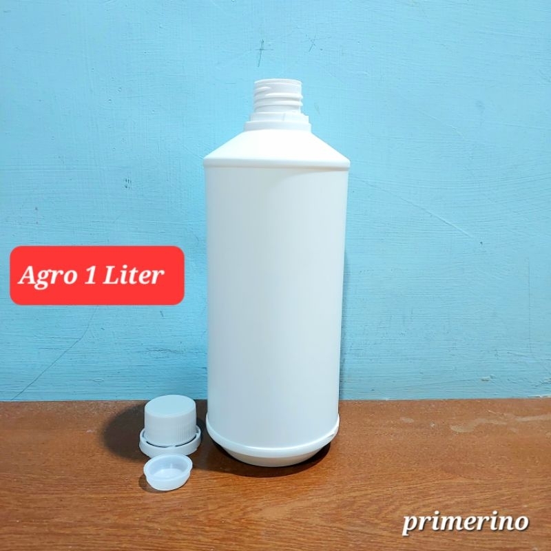 Botol HDPE 1 Liter / Botol Pupuk / Botol Agro / Botol Labor Kimia 1L