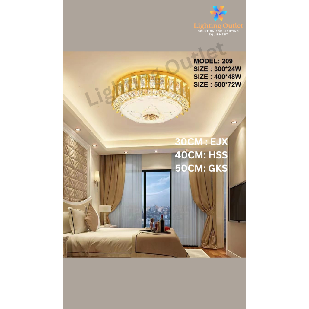Lampu Plafon Minimalis Kristal 209