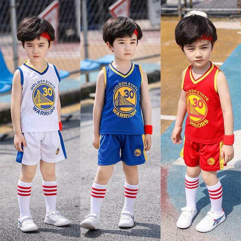 Basket Anak Perempuan Baju Basket Anak Laki Perempuan Impor Usia 1-12 Tahun Set Jersey Olahraga Pere