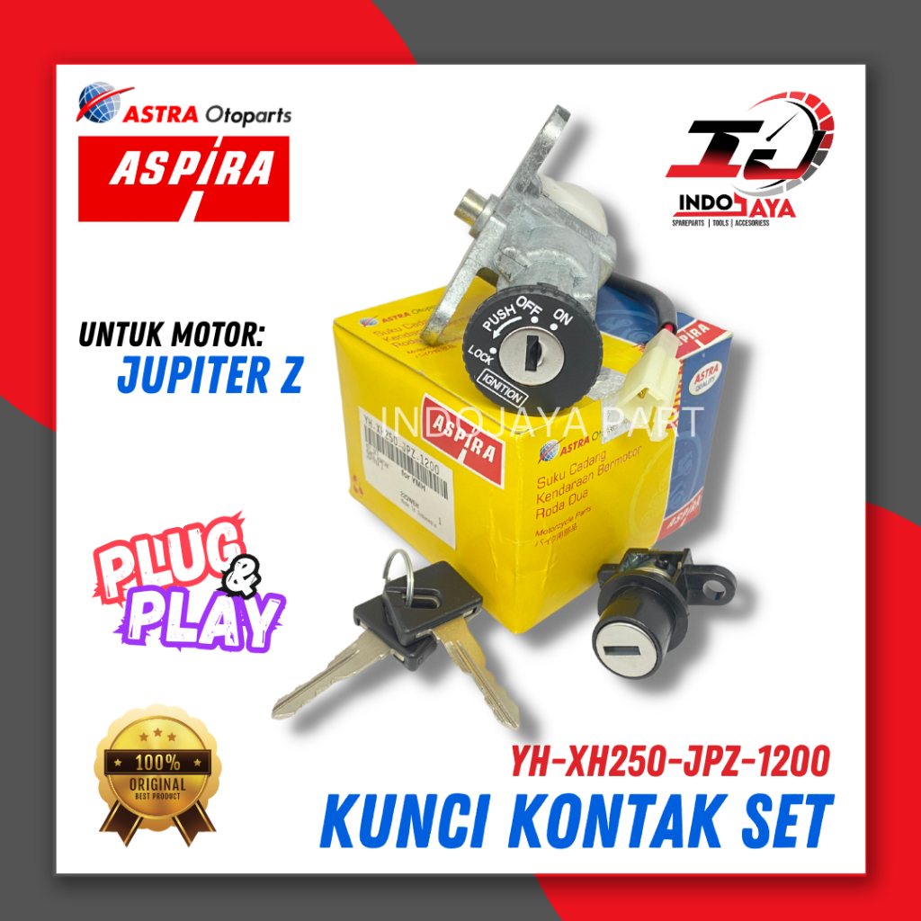 [BAYAR DI TEMPAT] KUNCI KONTAK ASSY ASPIRA JUPITER Z / KUNCI KONTAK SET + JOK / PAKET SET KUNCI KONT