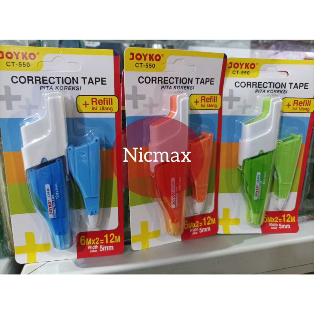 

Correction Tape / Pita Koreksi Joyko CT-550 / Tip Ex Kertas