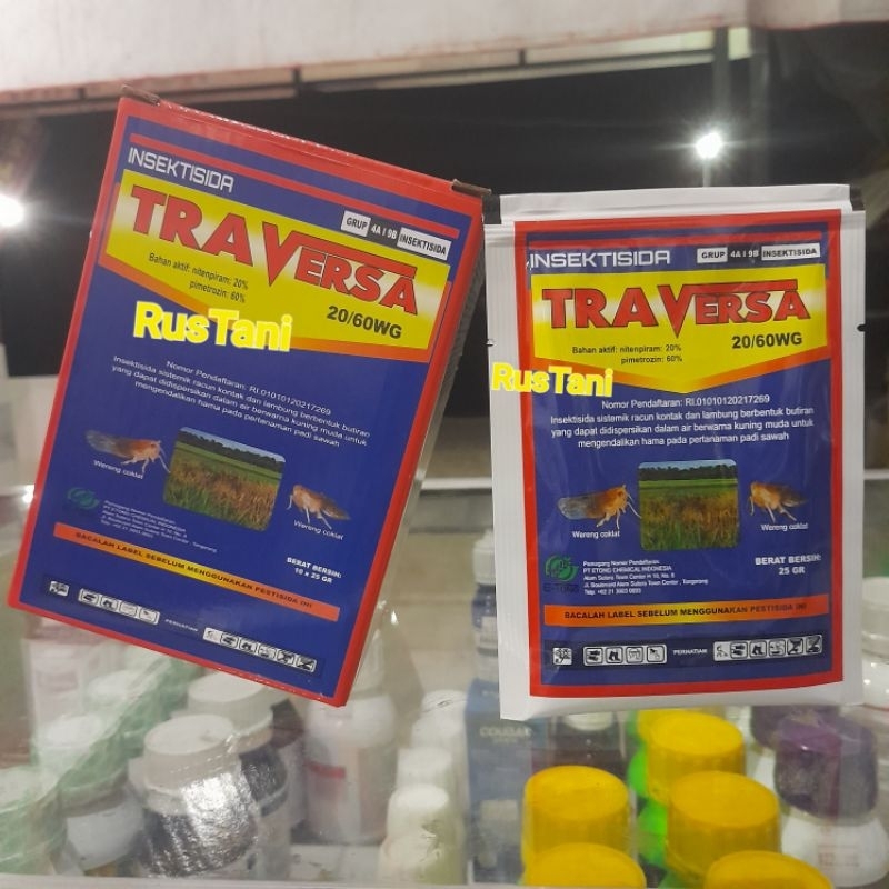 Insektisida TRAVERSA 20/60 WG Bahan aktif : Nitenpiram20% + Pimetrozin 60% 25gr