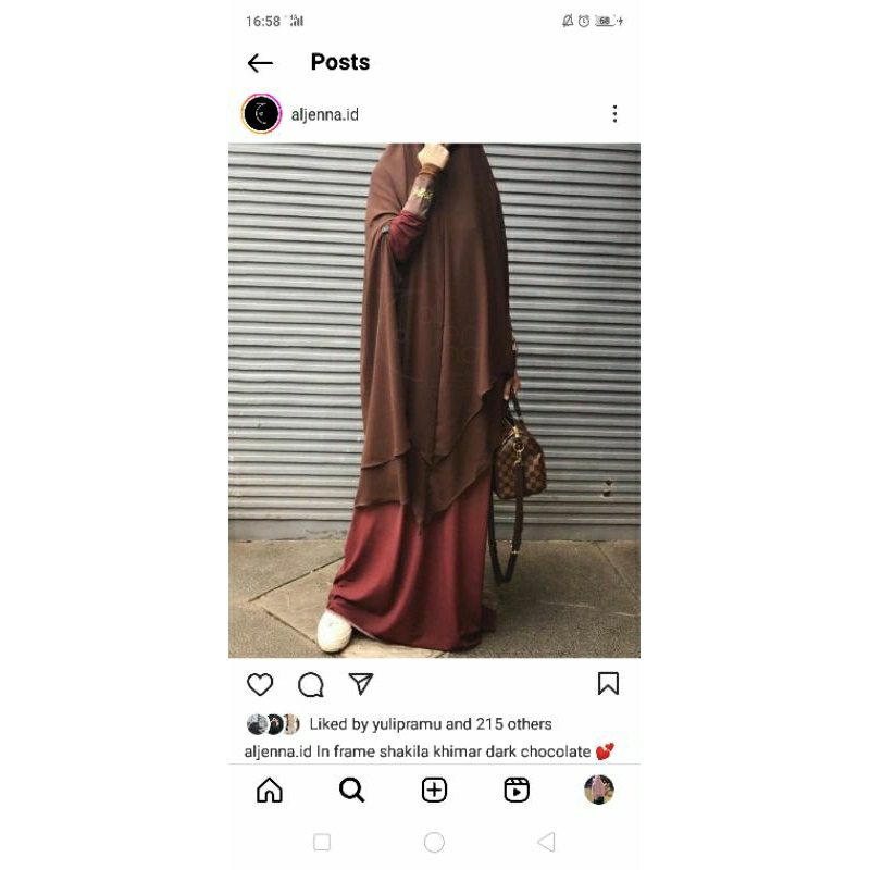 Preloved Aljenna Shakila Khimar