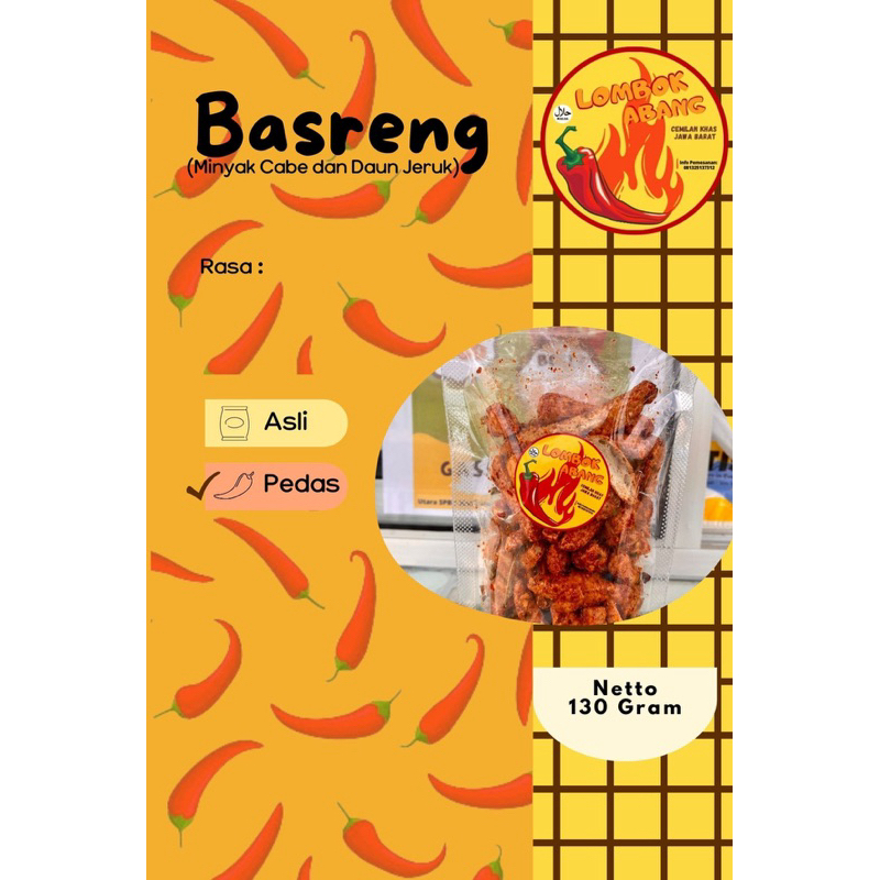 

basreng original pedas daun jeruk makanan khas jawa barat