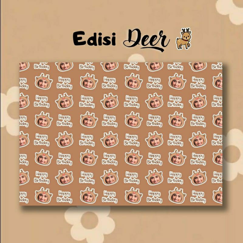 

Kertas Kado Custom Wrapping Paper Edisi Deer gemess