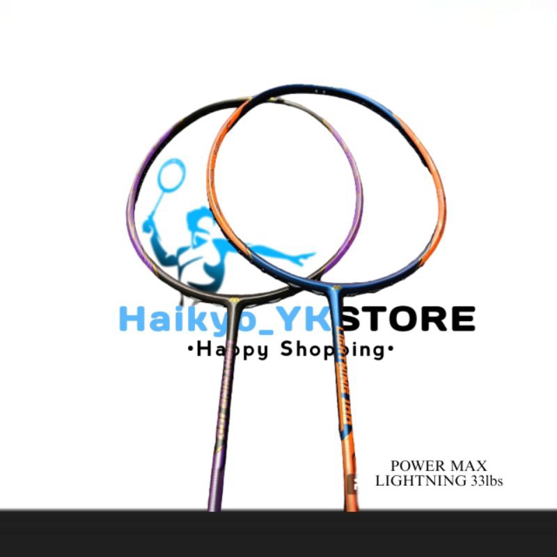 RAKET BADMINON POWER MAX LIGTHING 100 ORIGINAL 33lbs