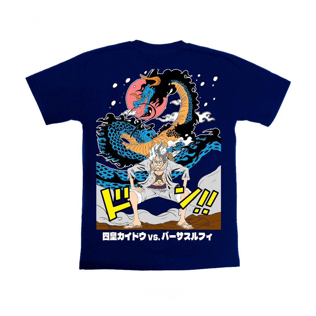 Kaos Anime Mongkey D Luffy vs Kaido