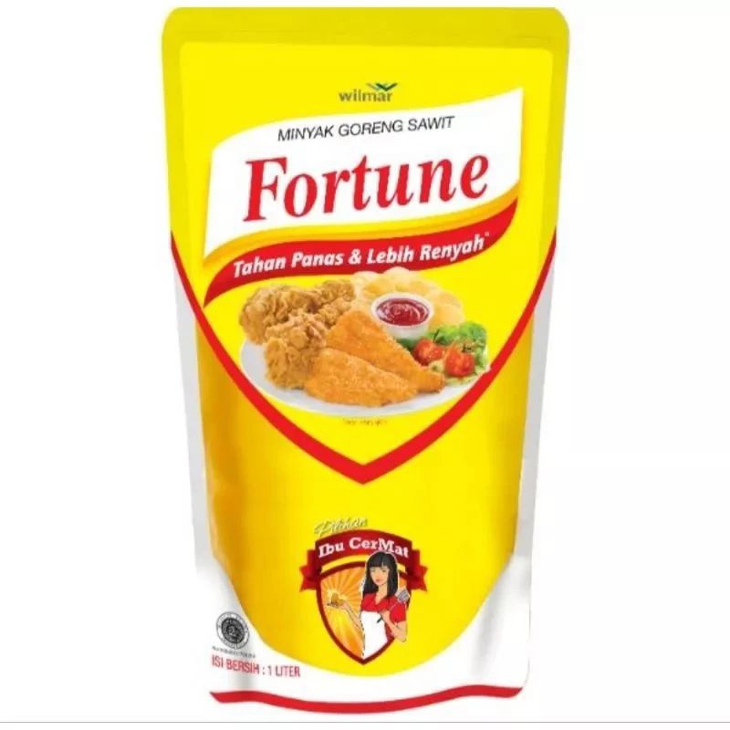 

Minyak Goreng FORTUNE 1 Liter refill pouch